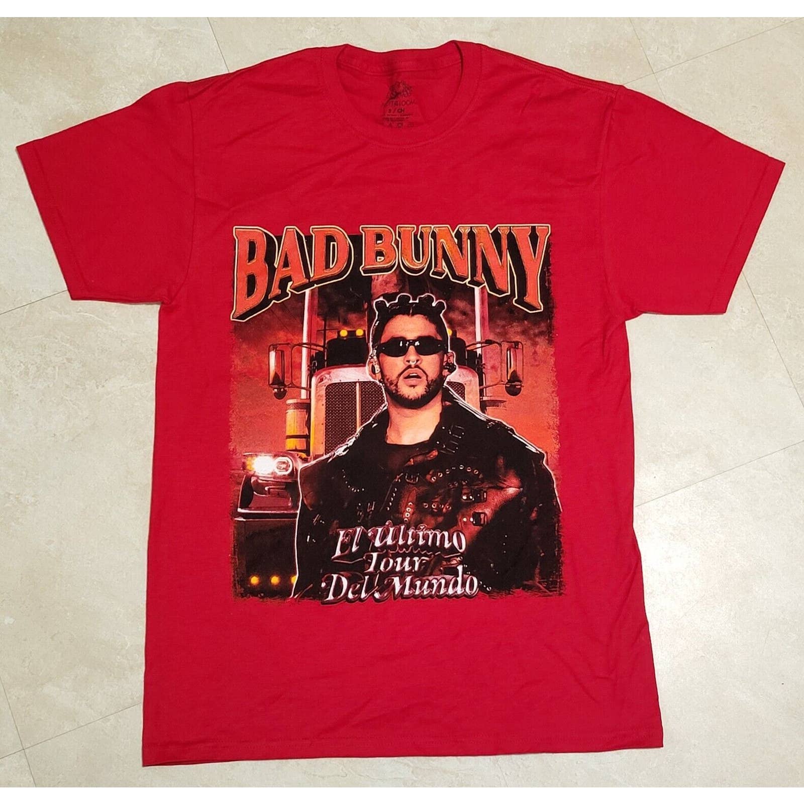 Bad Bunny El Ultimo Tour Del Mundo 2022 Music Band T Shirt Mens Size S Small